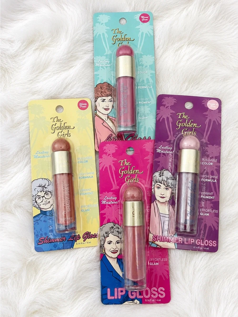 Golden Girls Shimmer Lip Gloss Set 4 Piece